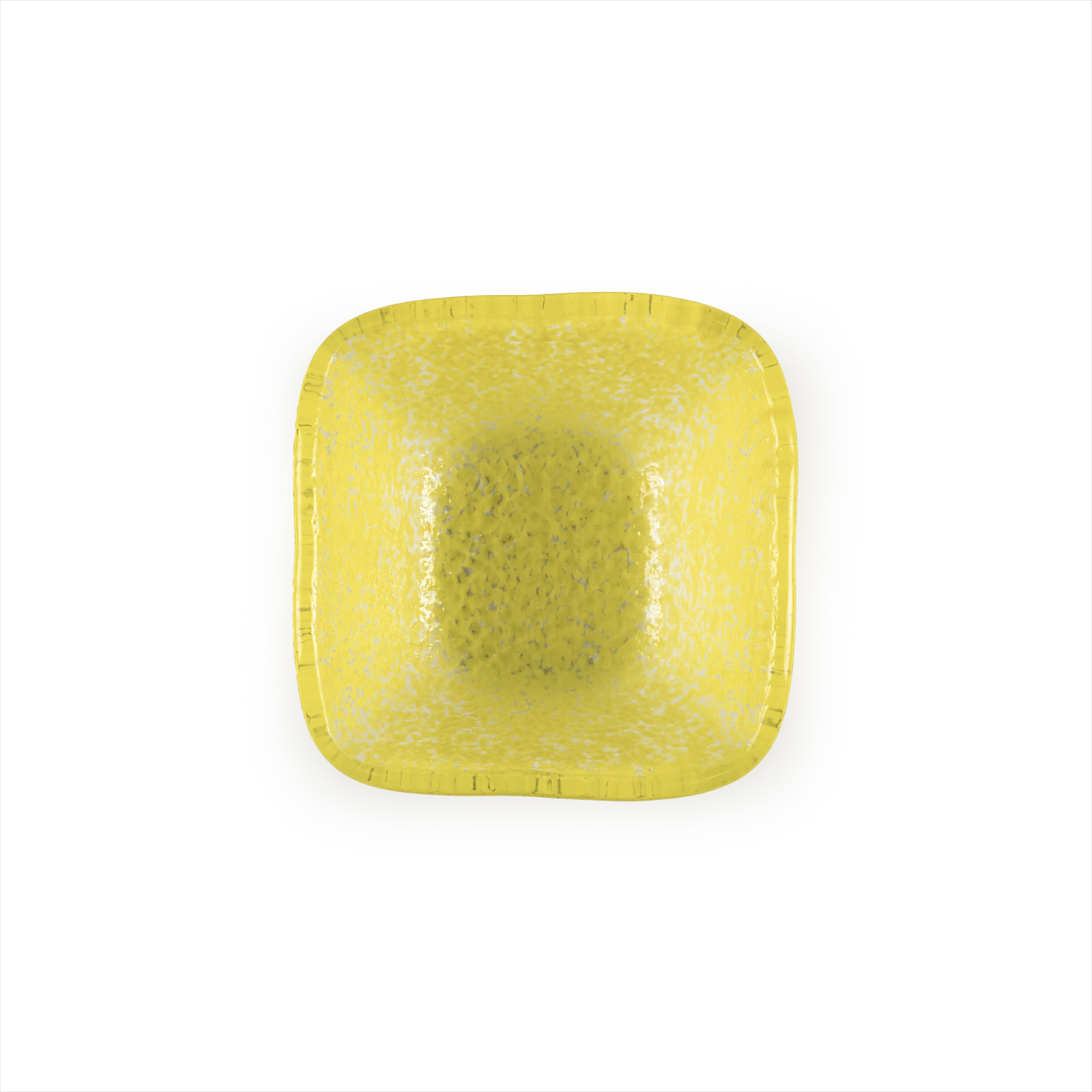 Fusion Glass Ramekin Yellow Square 2.75″ x 2.75″ x 1.5″  2 oz. CasePack:24
