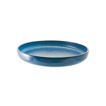 Fusion Glass Plate Indigo Round 12.25″ x 12.25″ x 1.25″  CasePack:6