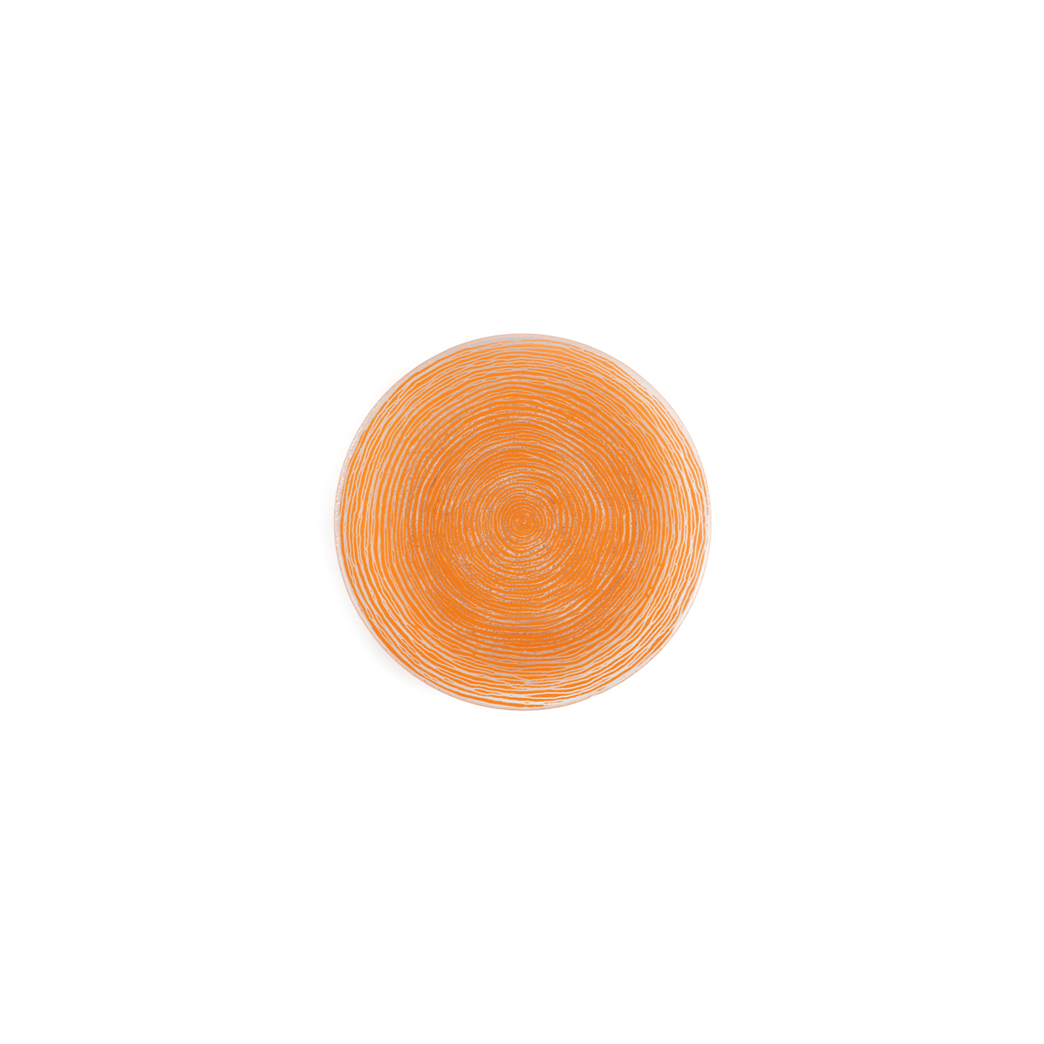 Fusion Glass Plate Orange Round 7.75″ x 7.75″ x 0.5″  CasePack:12