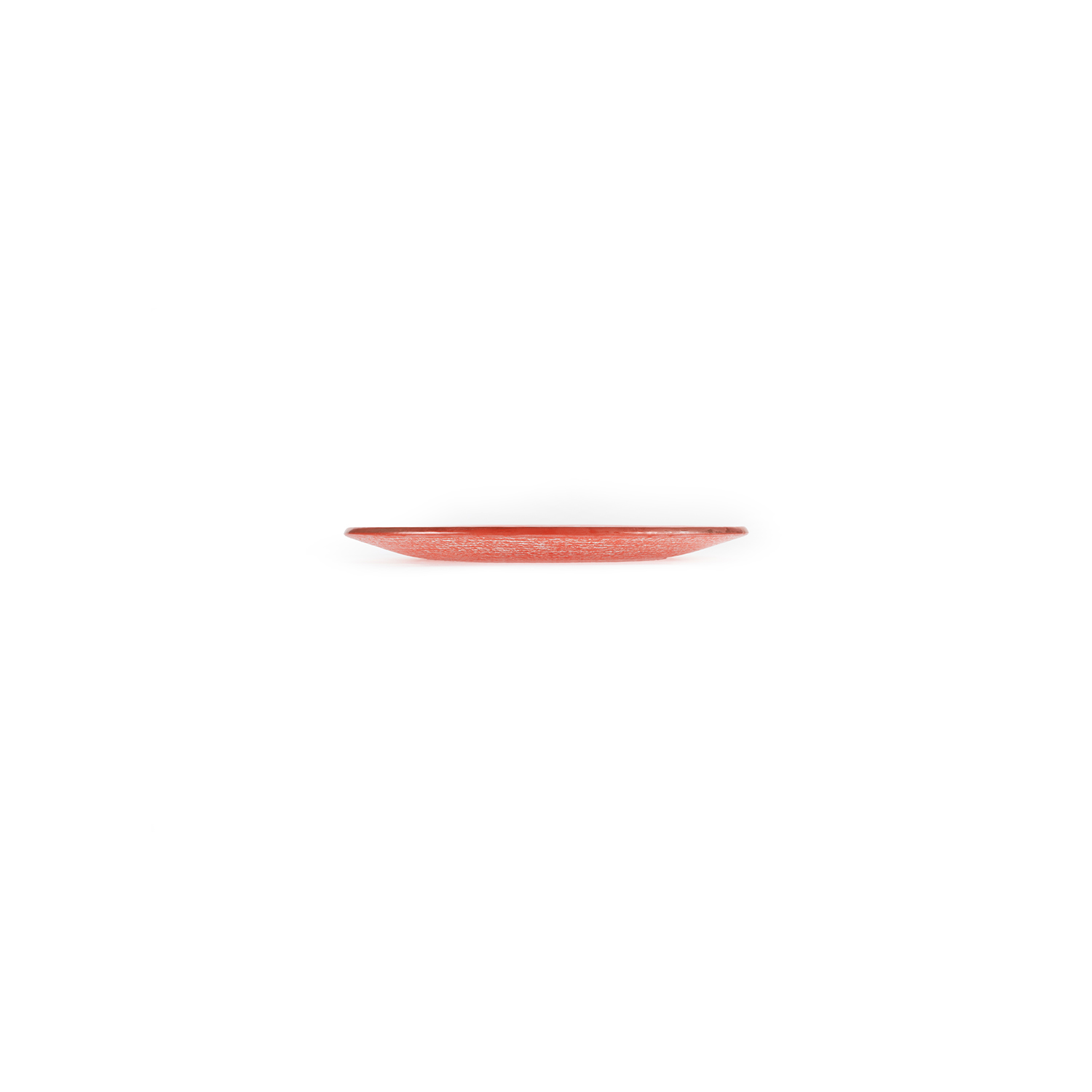 Fusion Glass Plate Red Round 7.75″ x 7.75″ x 0.5″  CasePack:12