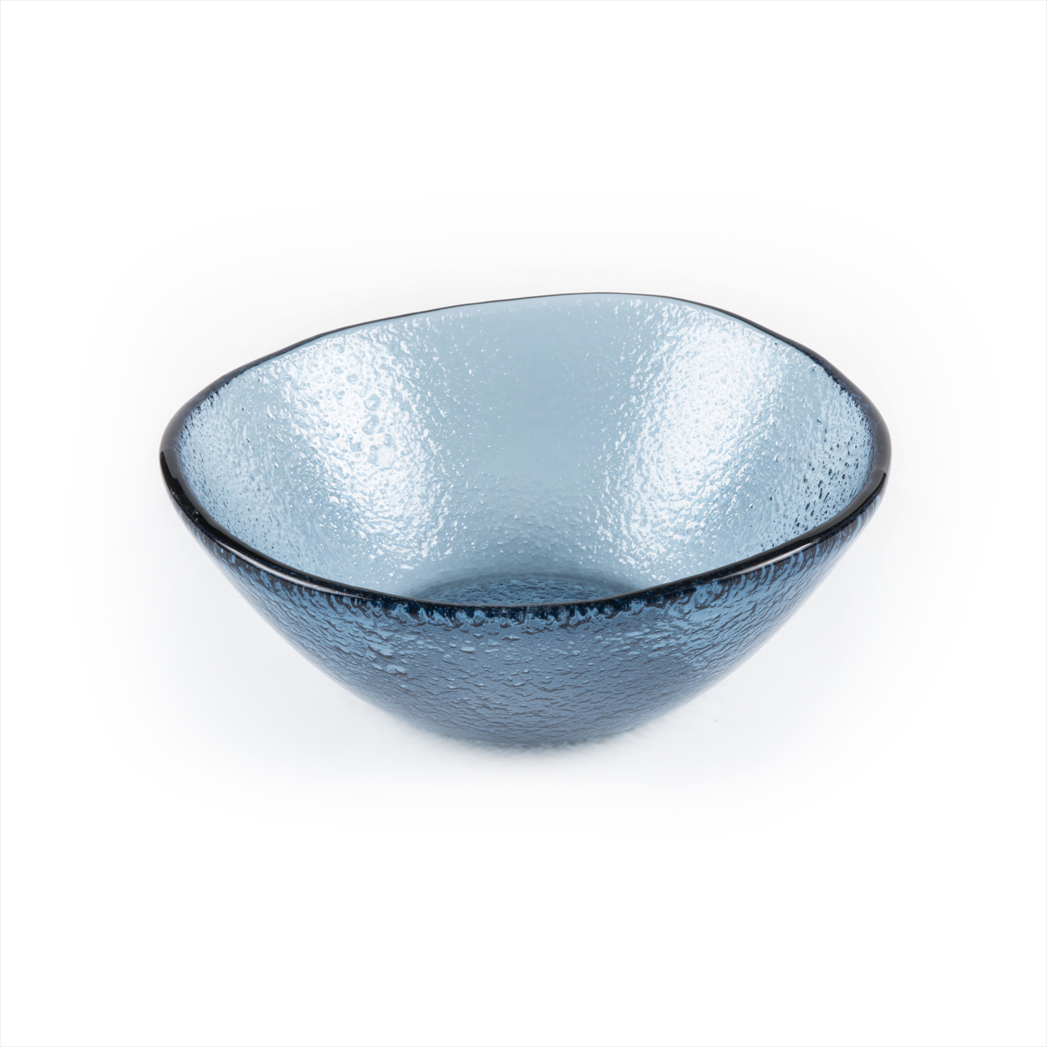 Fusion Glass Bowl Blue Round 7.5″ x 7.5″ x 2.75″  20 oz. CasePack:12