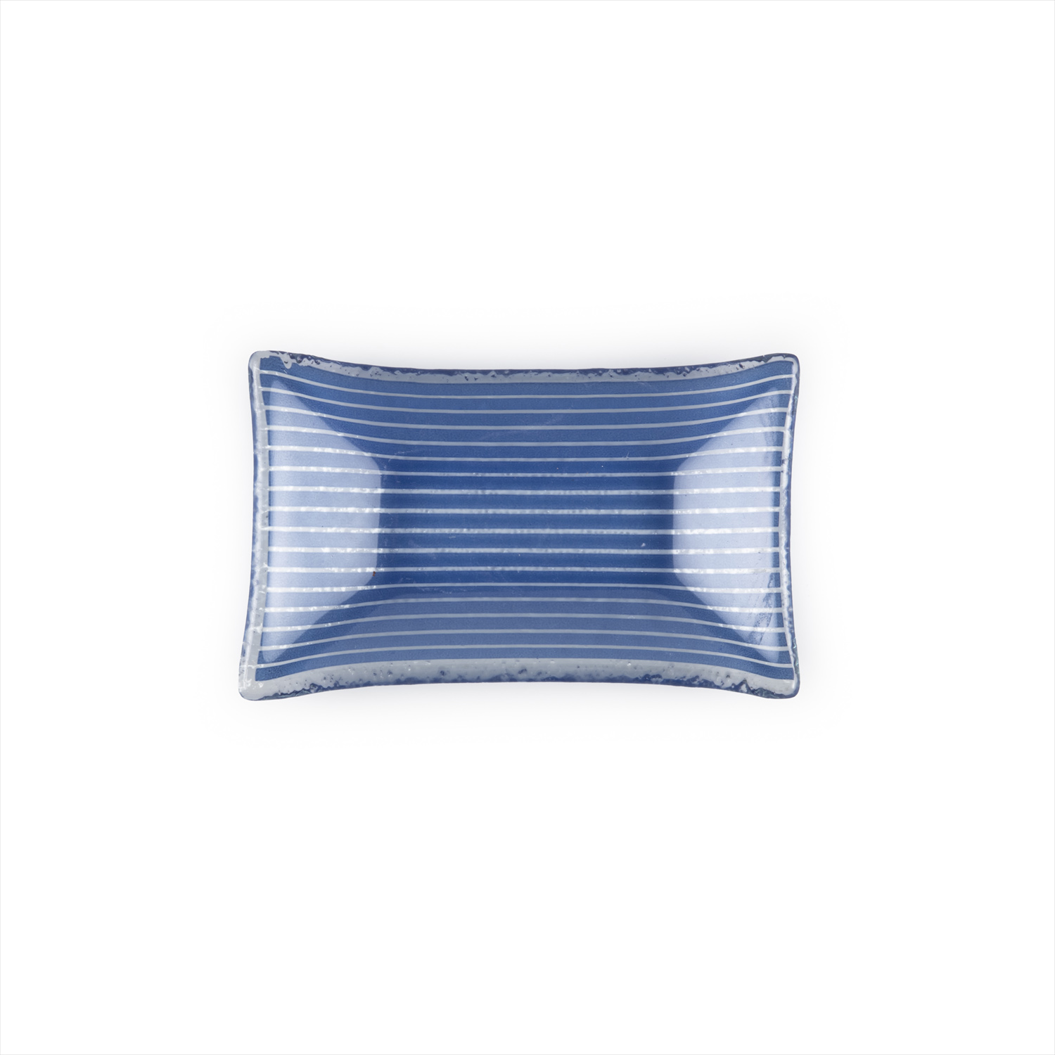 Fusion Glass Ramekin Blue Rectangular 4.25″ x 2.5″ x 0.5″  1 oz. CasePack:24