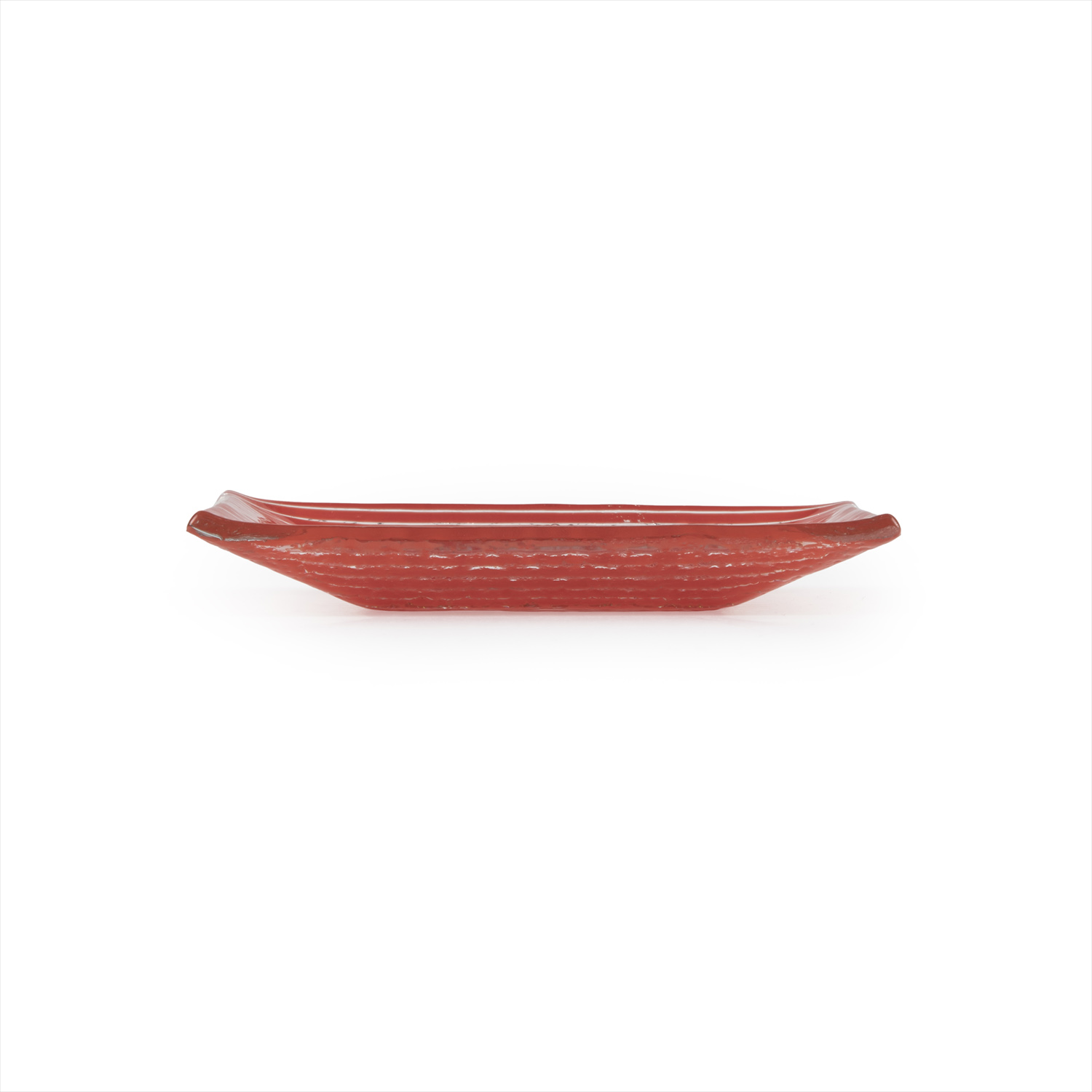 Fusion Glass Ramekin Red Rectangular 4.25″ x 2.5″ x 0.5″  1 oz. CasePack:24