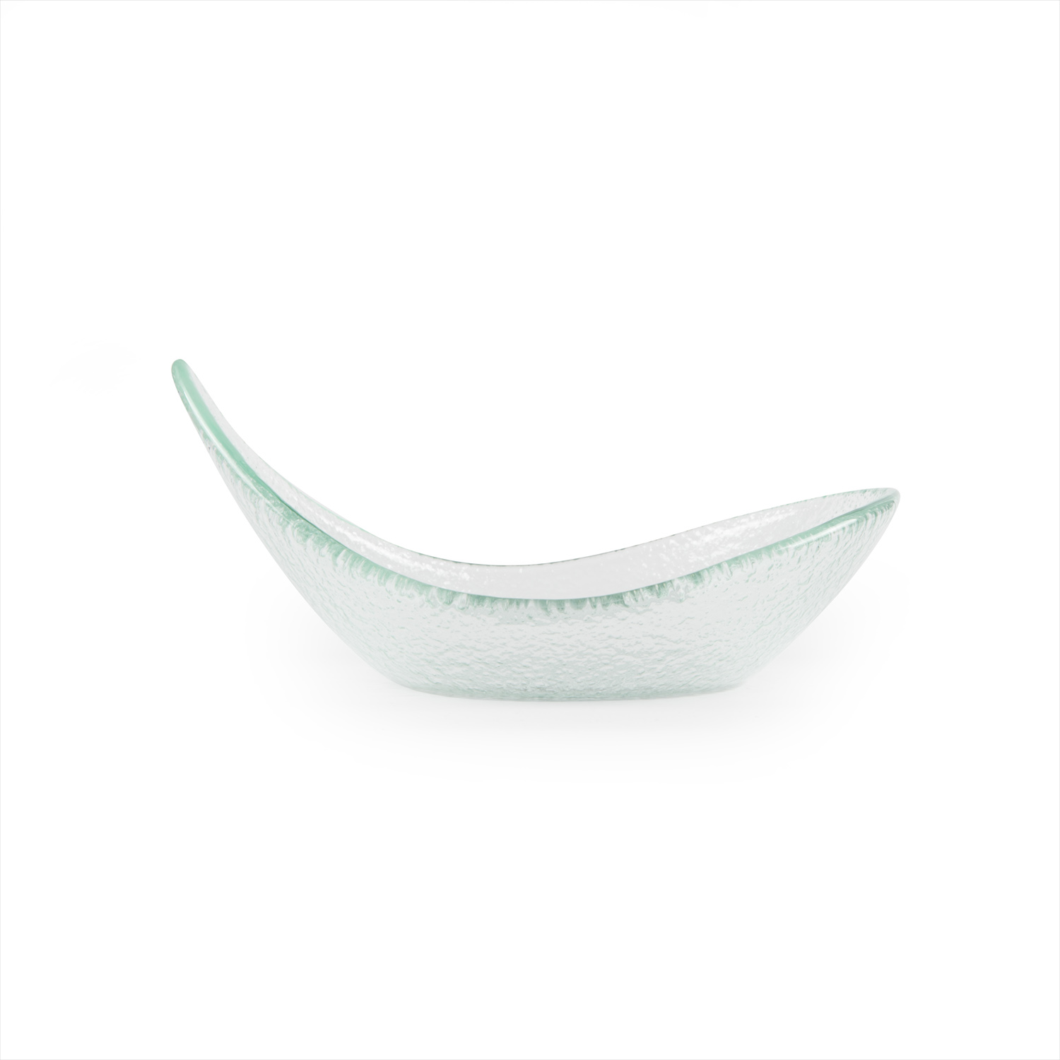 Fusion Glass Bowl Clear Oval 7.5″ x 5.75″ x 3.25″  10 oz. CasePack:6