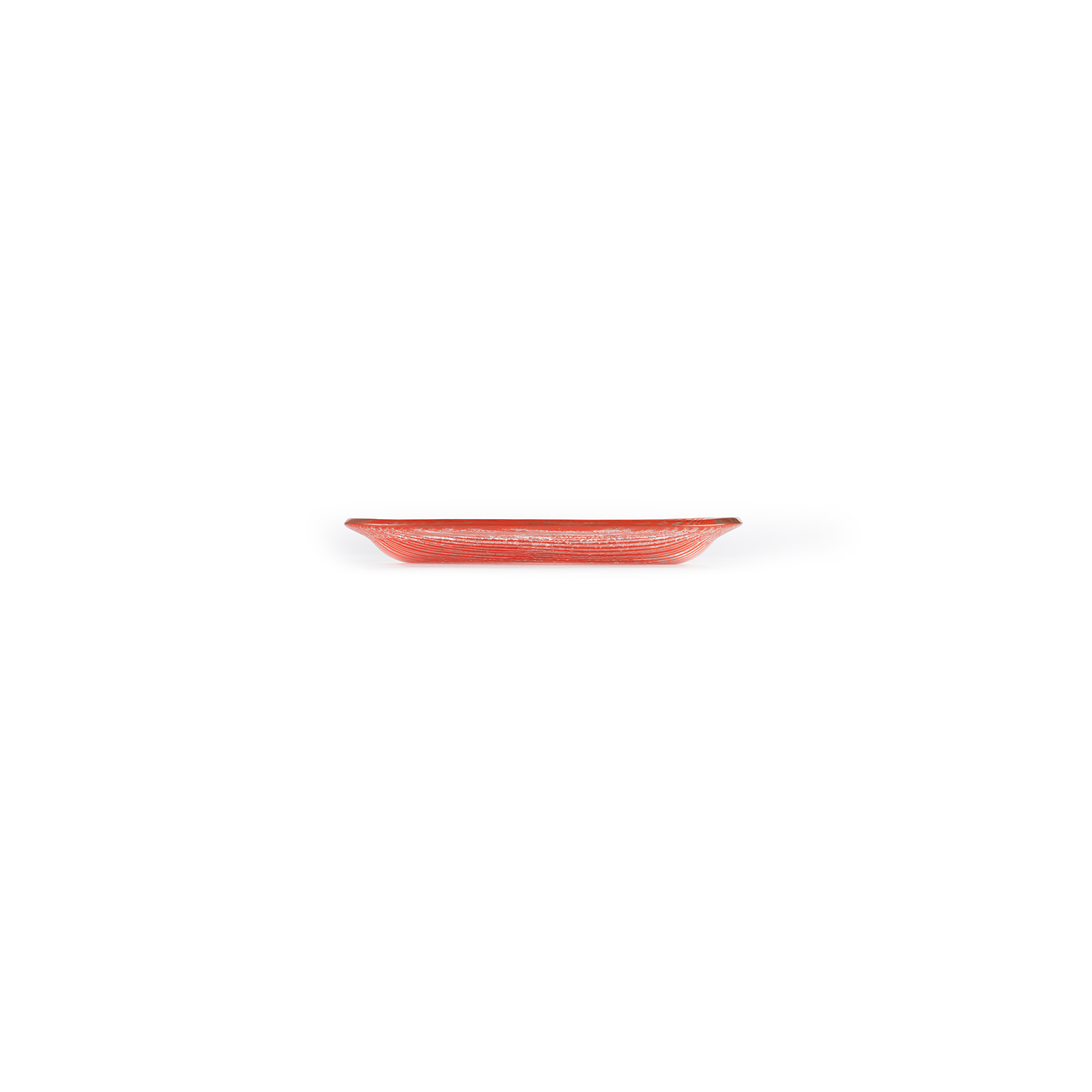 Fusion Glass Platter Red Oval 7.75″ x 4.25″ x 0.5″  CasePack:12