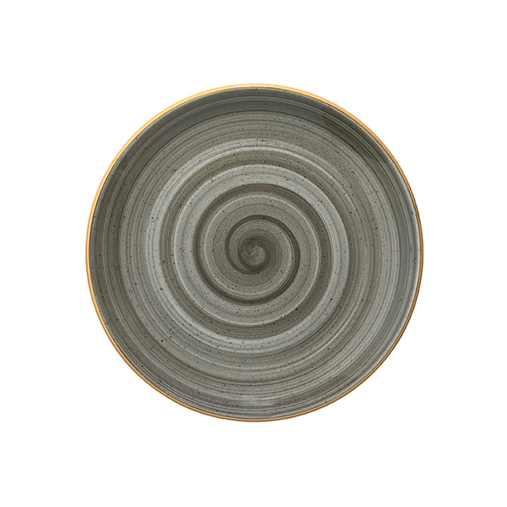 Space Porcelain Coupe Plate Round