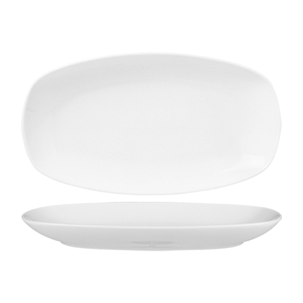 Delta-Coupe Porcelain Platter Oval