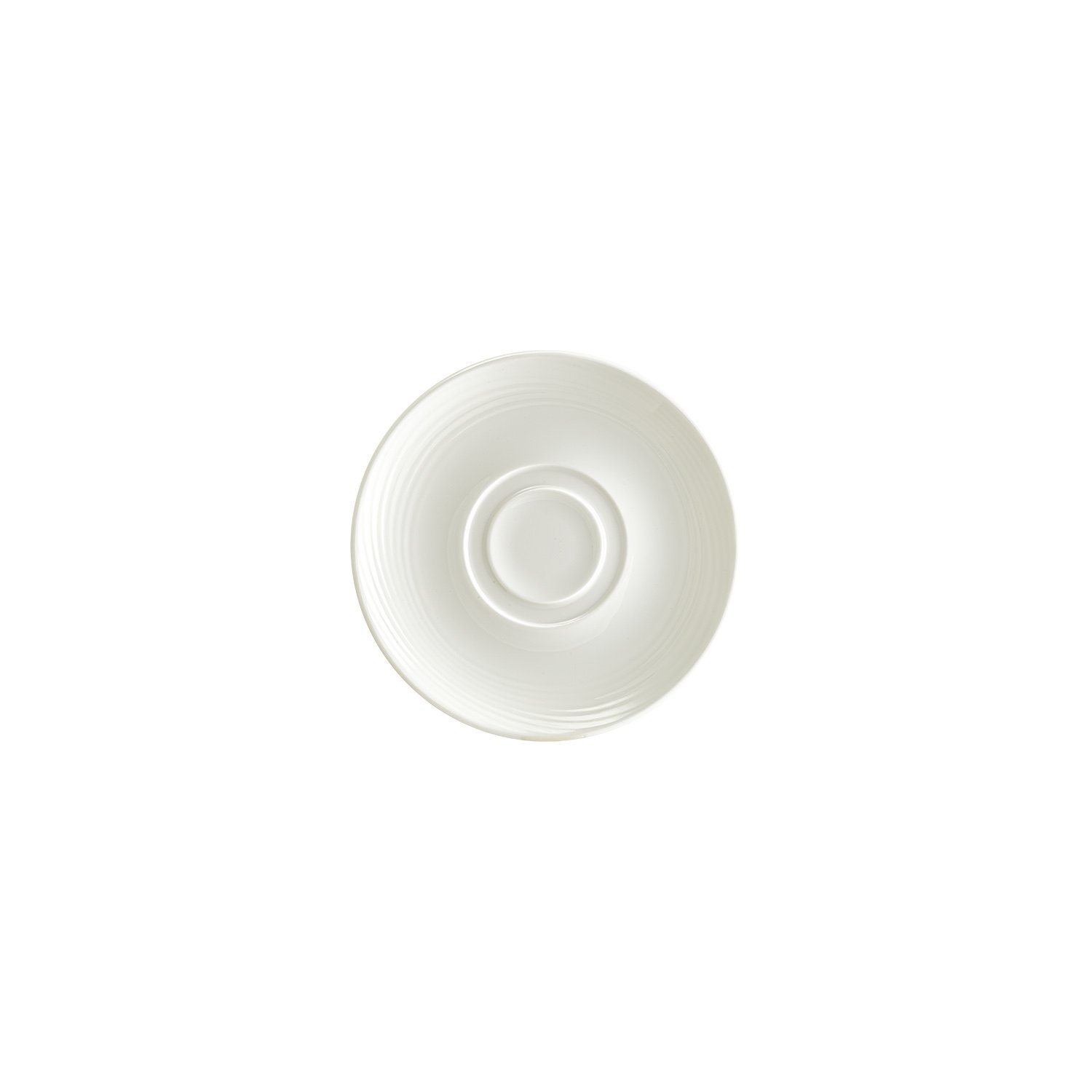 Loop Porcelain Multi Purpose Saucer Warm White Round 7.5