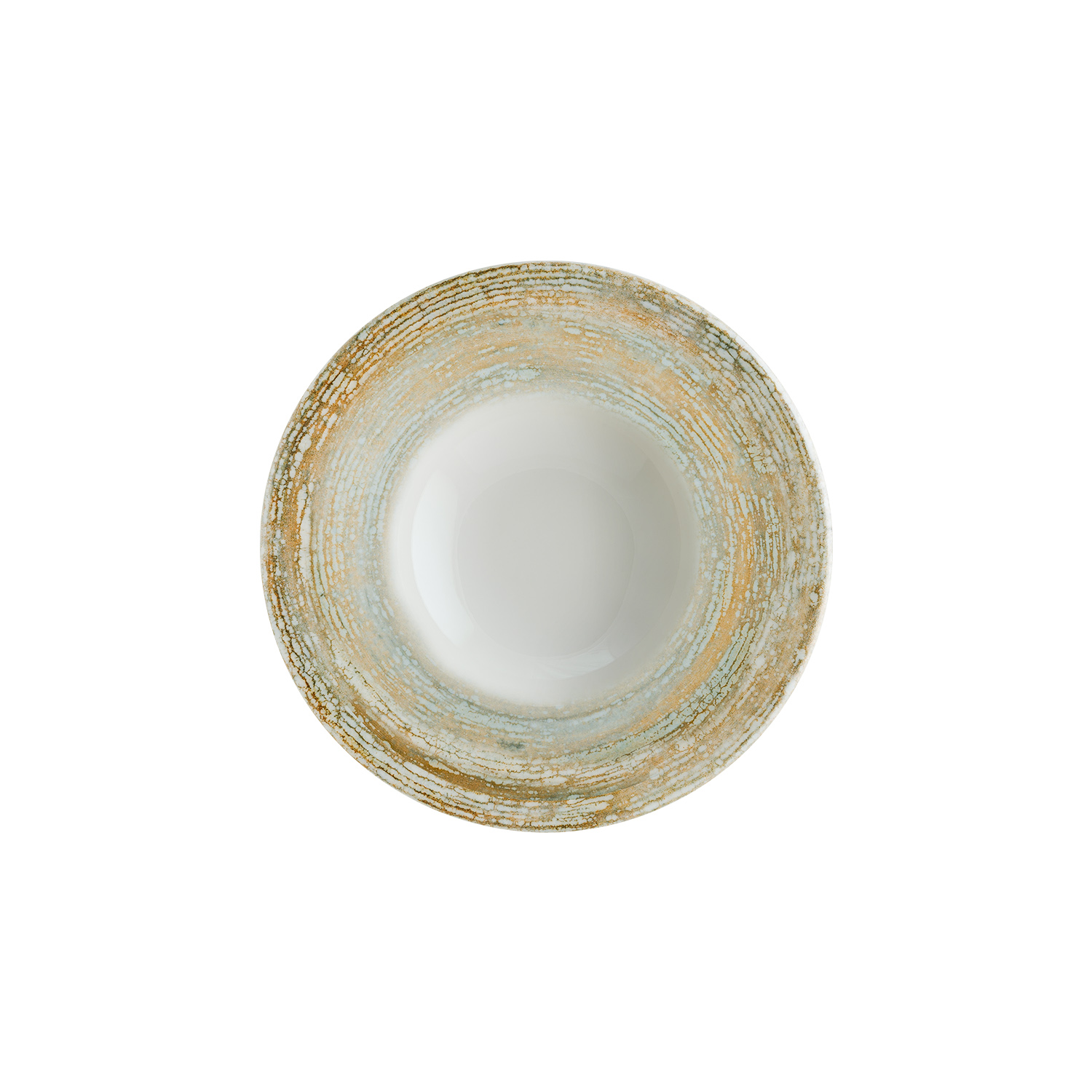 Patera Porcelain Wide rim bowl Brown Round 11″ x 11″ x 2.5″  16 oz. CasePack:6
