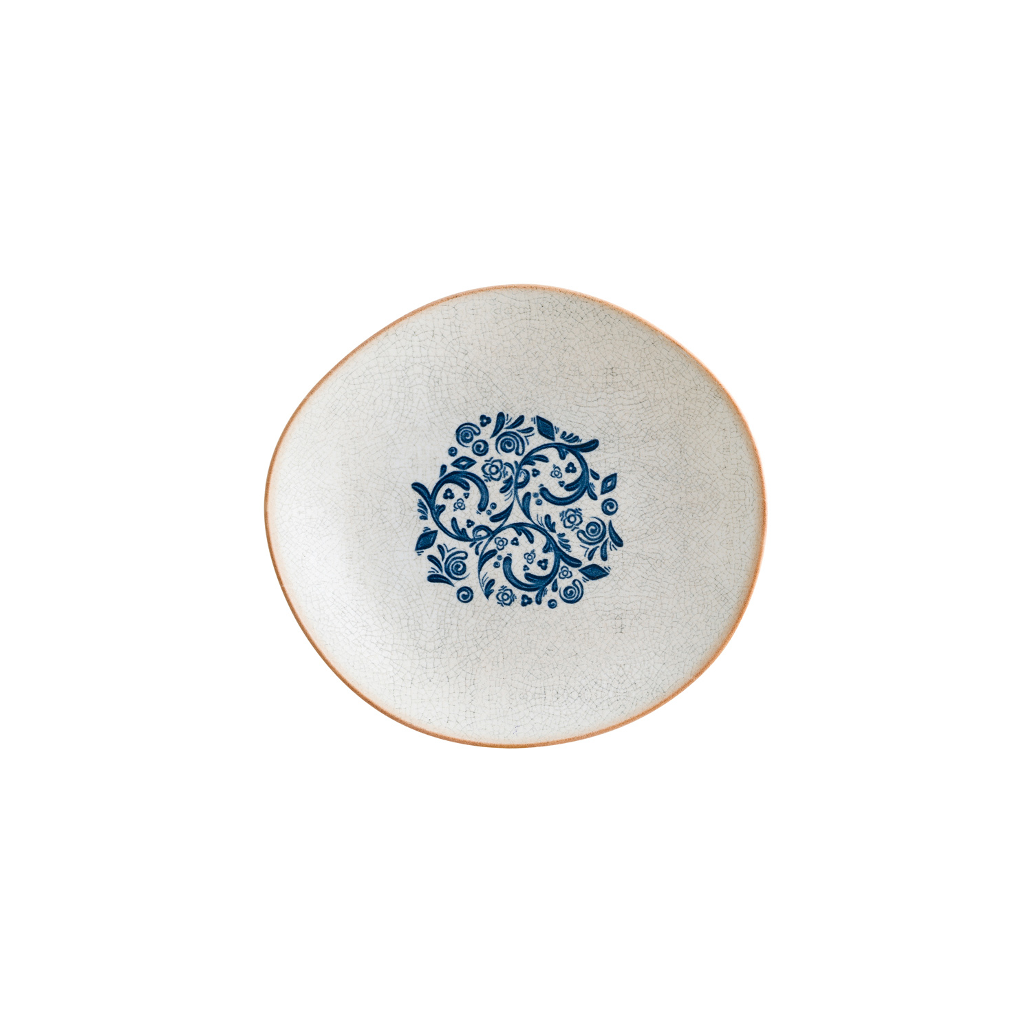 Viento Porcelain Bowl Decorated Organic 10.25″ x 9.5″ x 2.5″  CasePack:6
