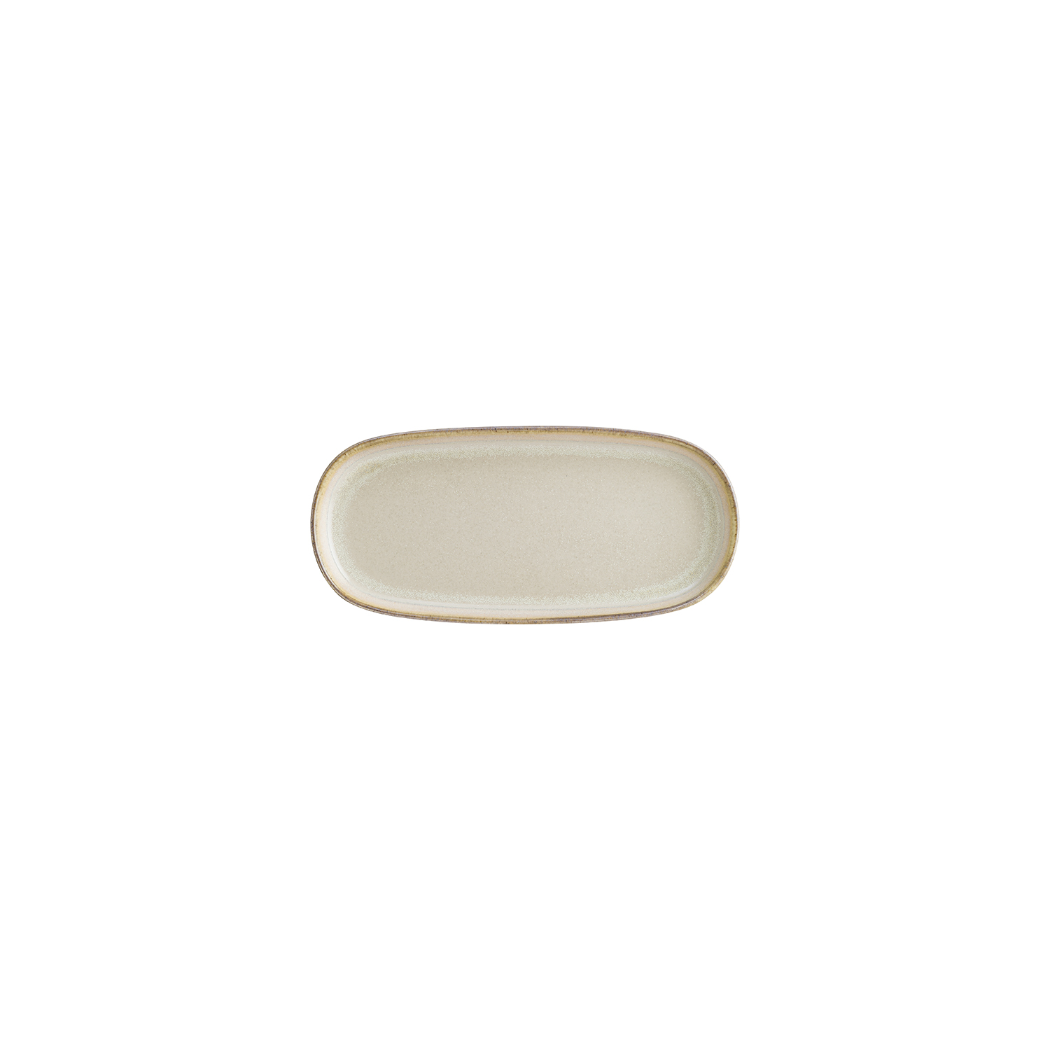 Sand Porcelain Platter Beige Oval 8.5″ x 4″ x 1″  CasePack:12