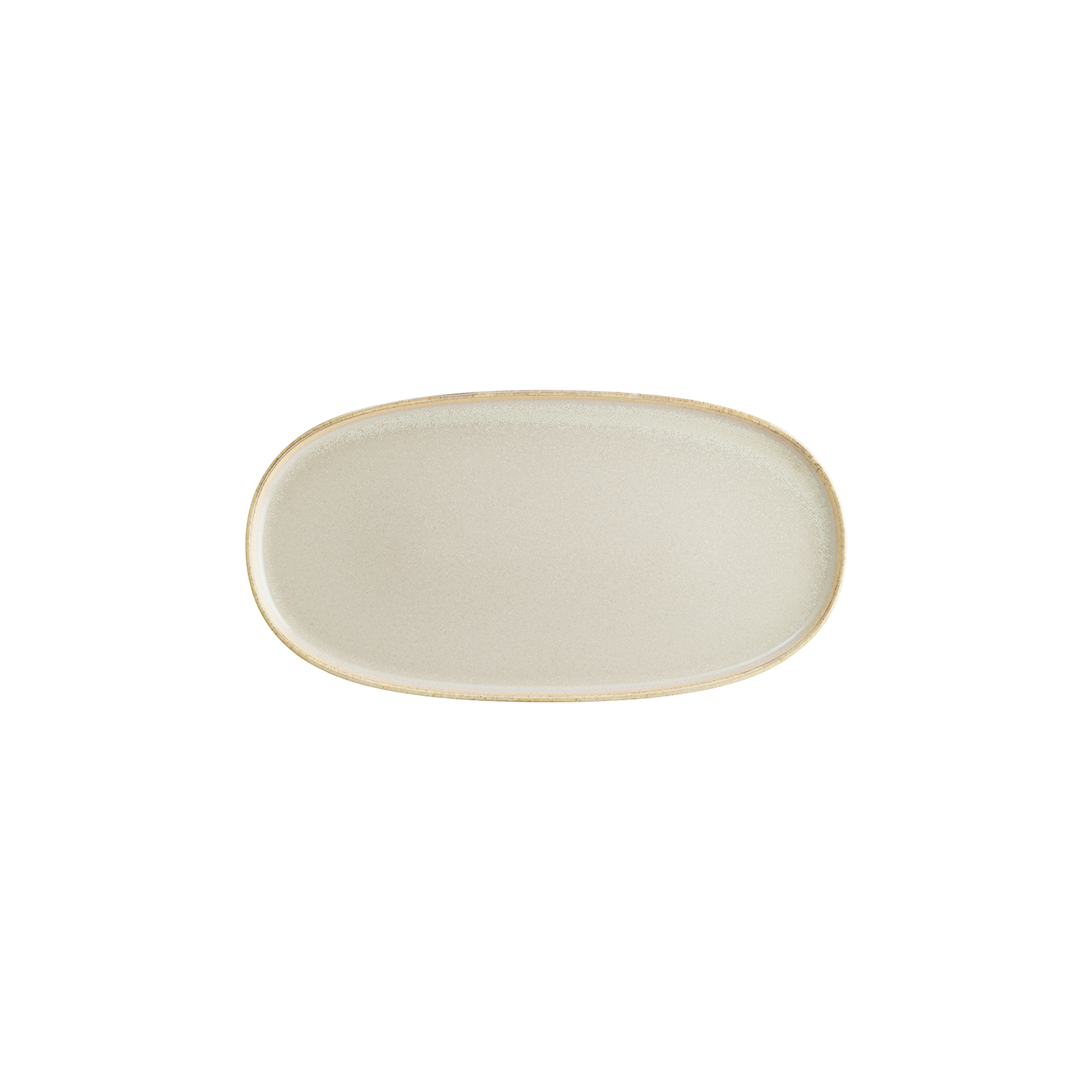 Sand Porcelain Platter Oval