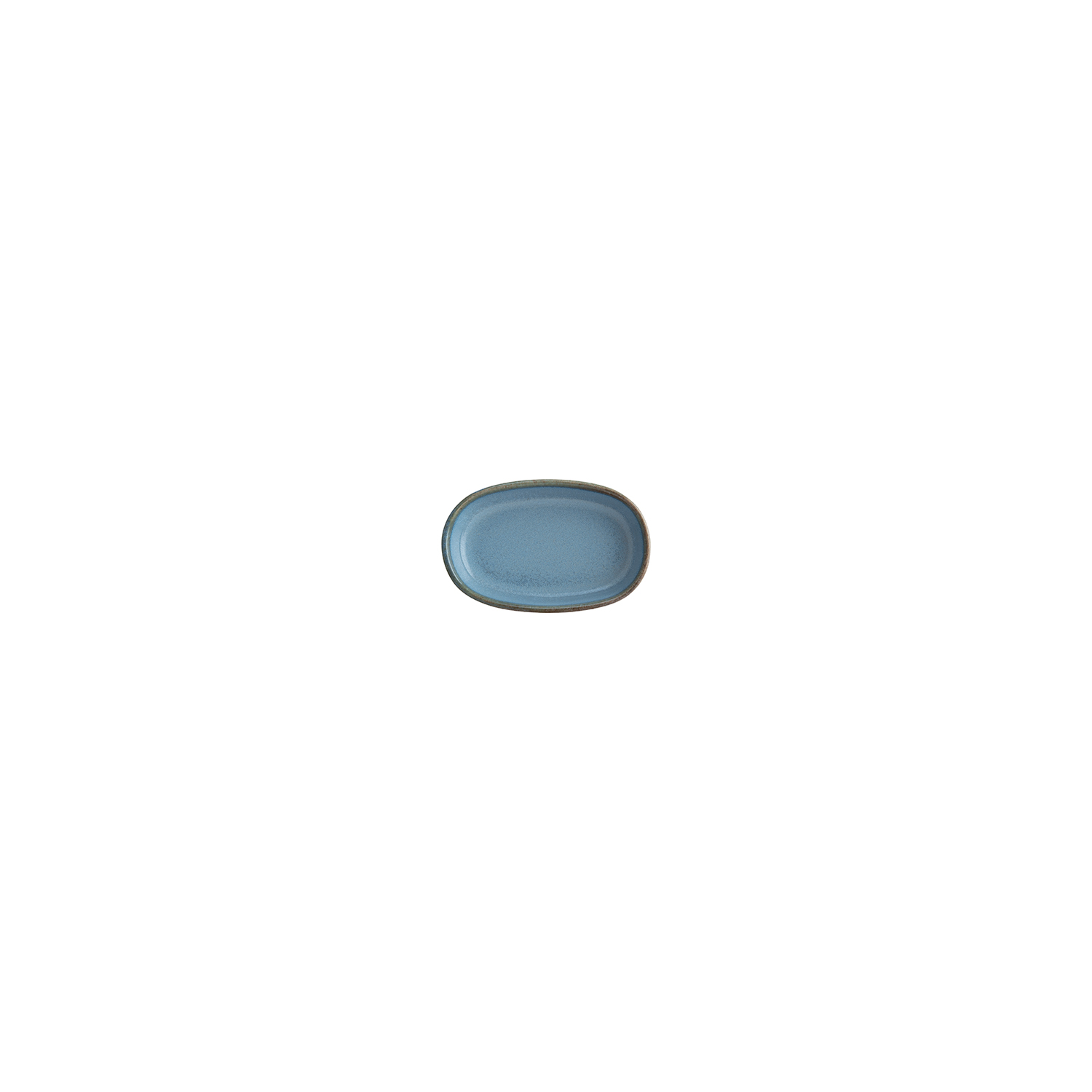 Sky Porcelain Platter Blue Oval 4″ x 2.5″ x 0.75″  CasePack:12