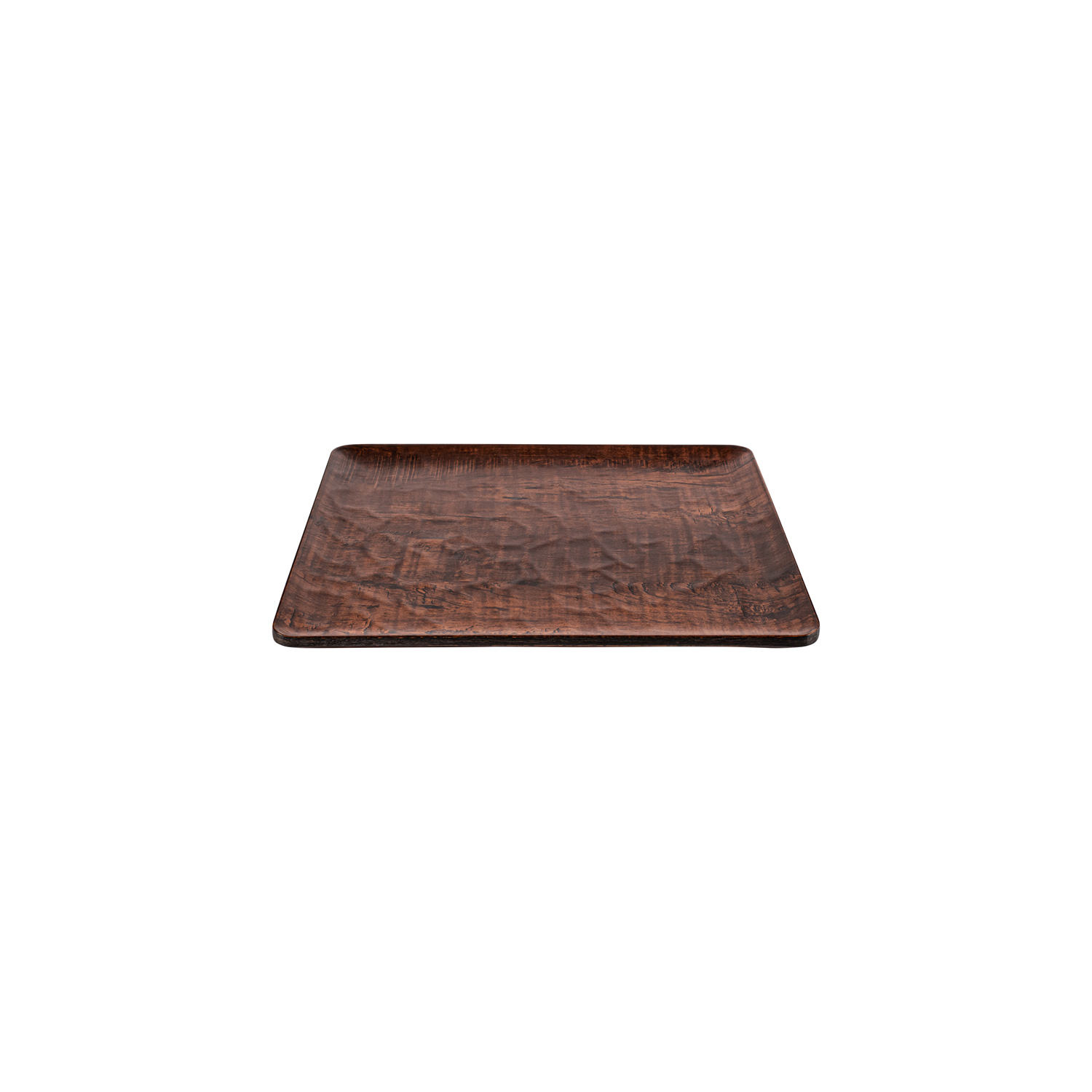 Turgla Composite Plate Brown Rectangular 12.75″ x 10.5″ x 0.5″  CasePack:12